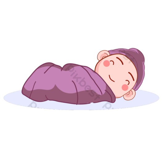 a baby sleeping on the floor