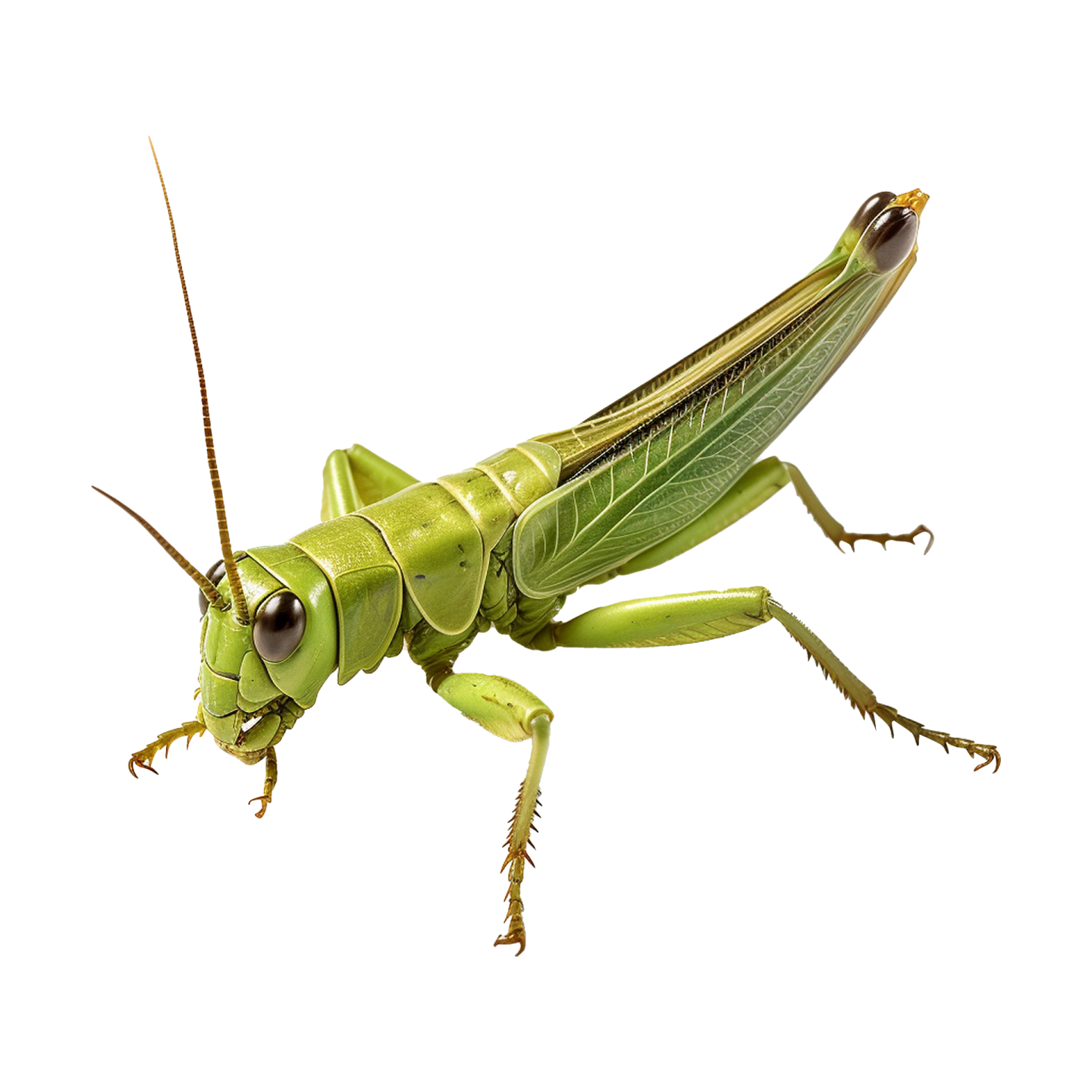 a close up of a grasshopper insect