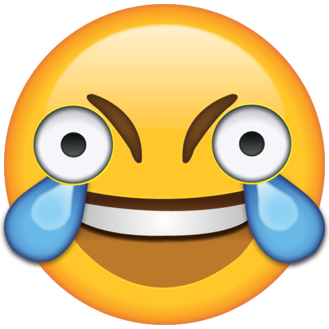 a smiley face with tears and tears