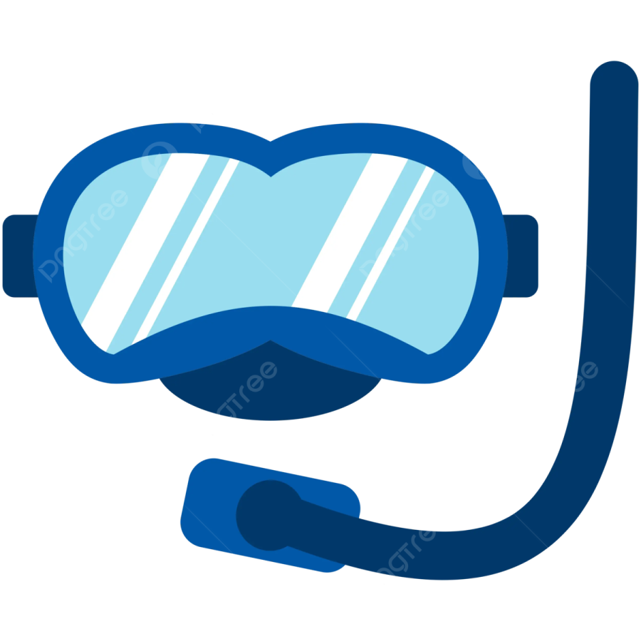 a pair of swimming goggles on a white background