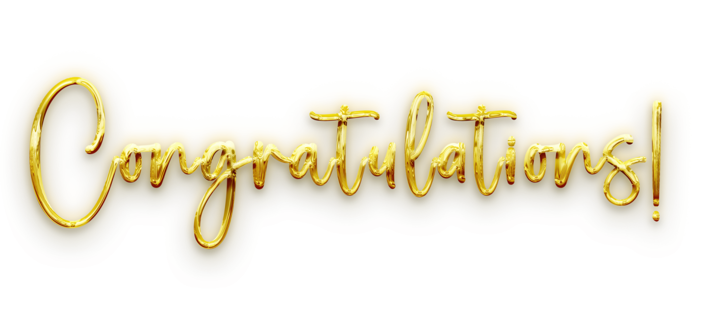 a gold foil balloon with the word congratulations
