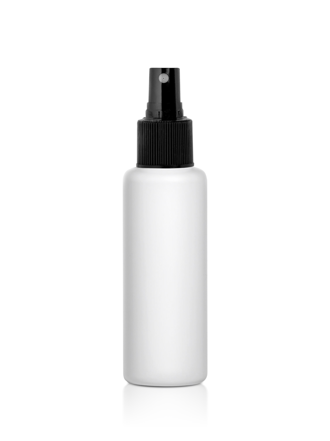 a white spray bottle with a black top