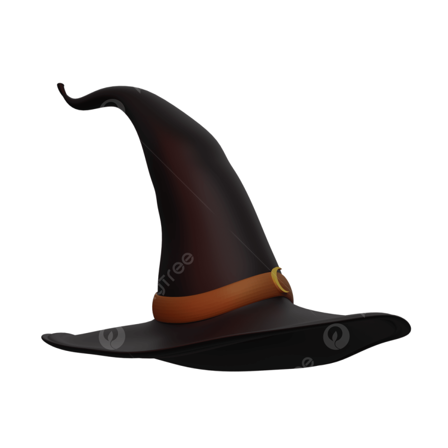 a witch hat on a white background