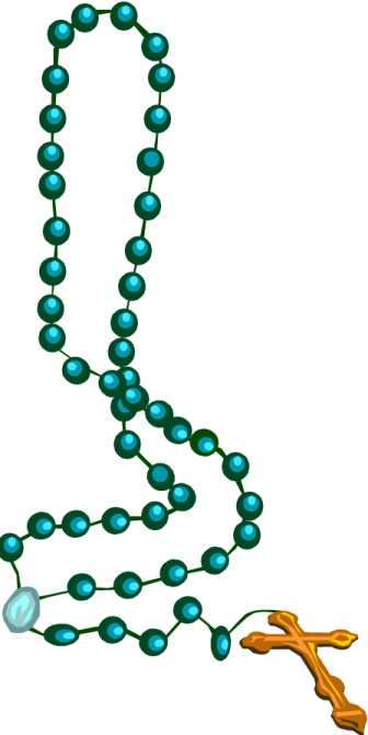 an image of a rosary and a cross