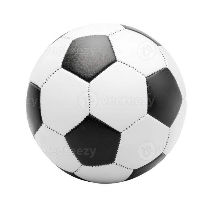 a soccer ball on a white background