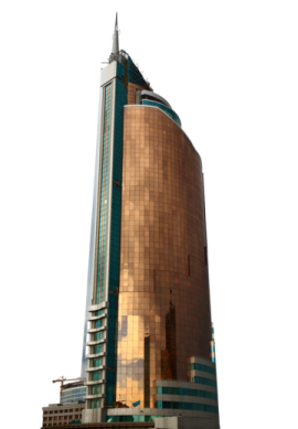 a tall building with a clock on top