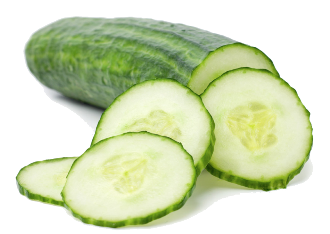 sliced cus on a white background