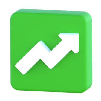 a green square icon with a white arrow