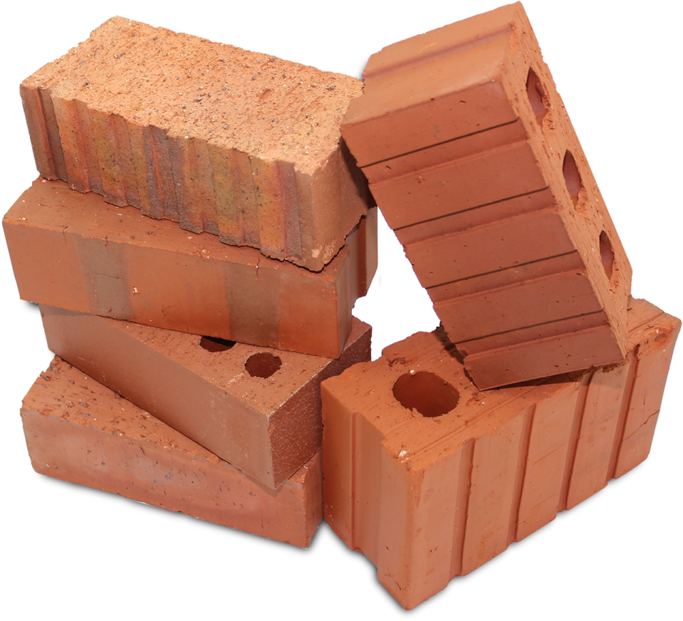 a pile of bricks