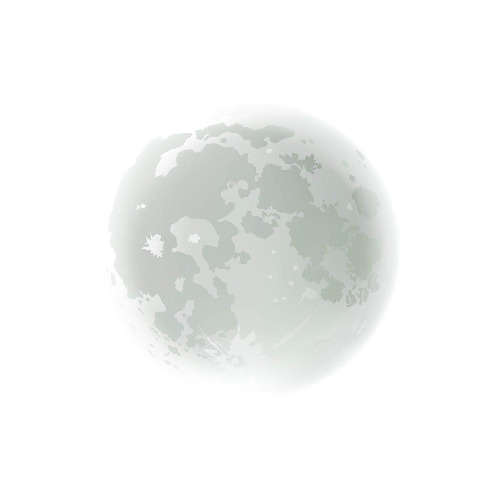 an image of the moon on a white background