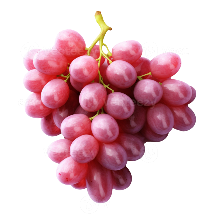 a bunch of red grapes