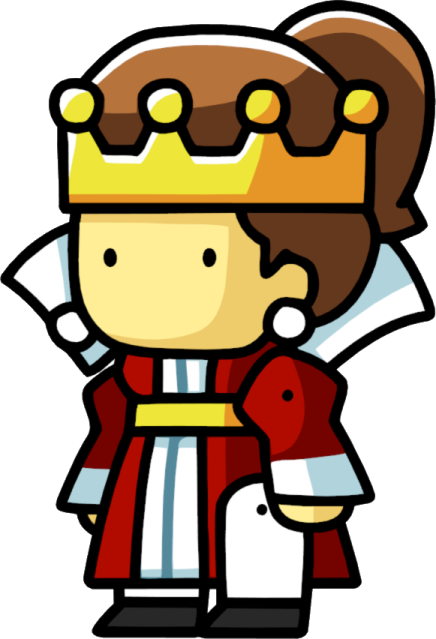 a cartoon character with a crown on his head