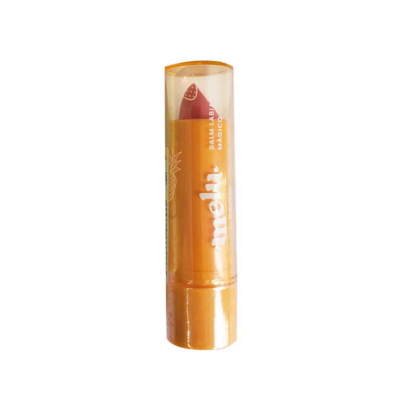 a tube of lip butter with a strawberry on top