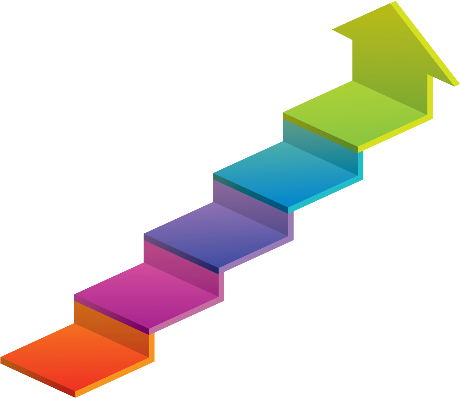 an image of a colorful arrow