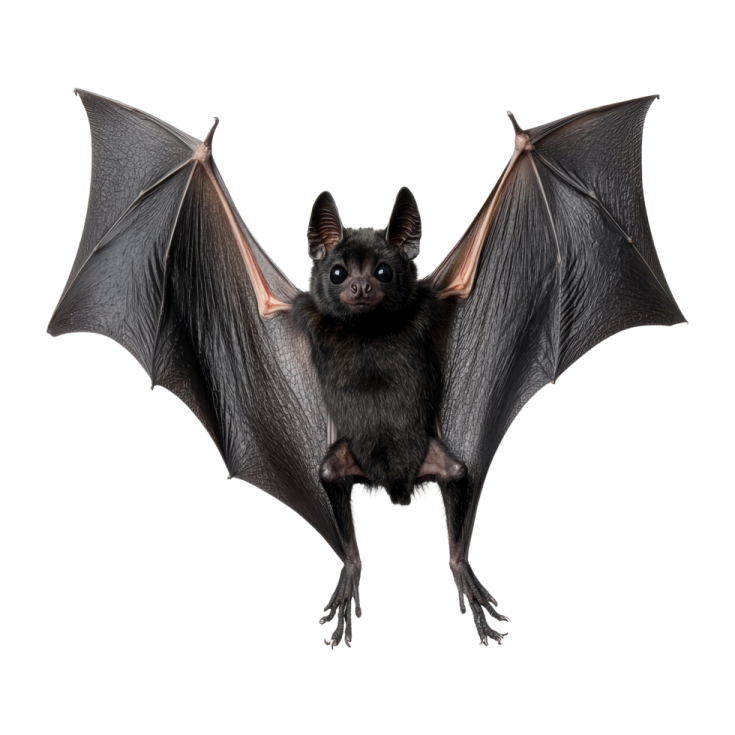 a bat on a white background