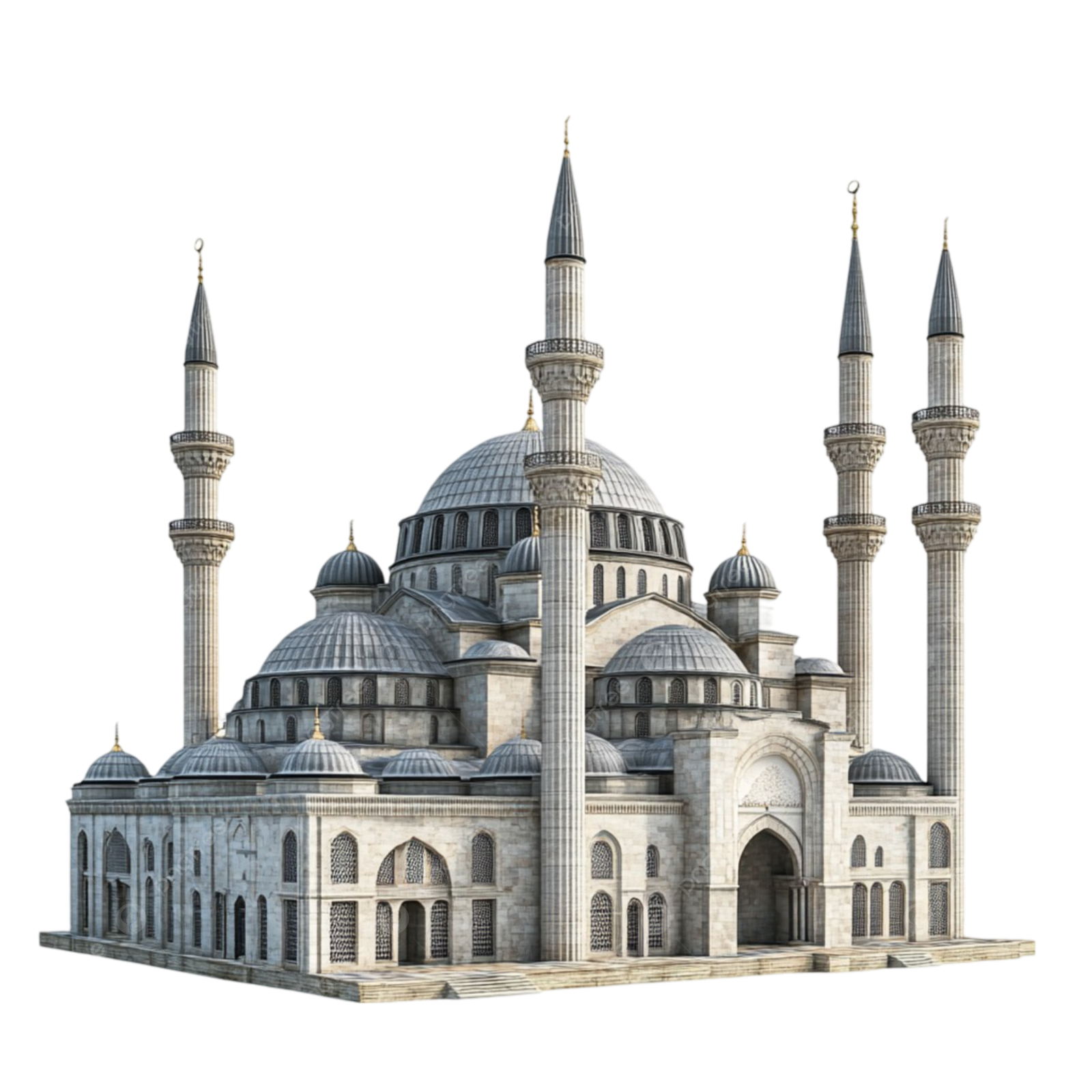 a 3d model of a mosque