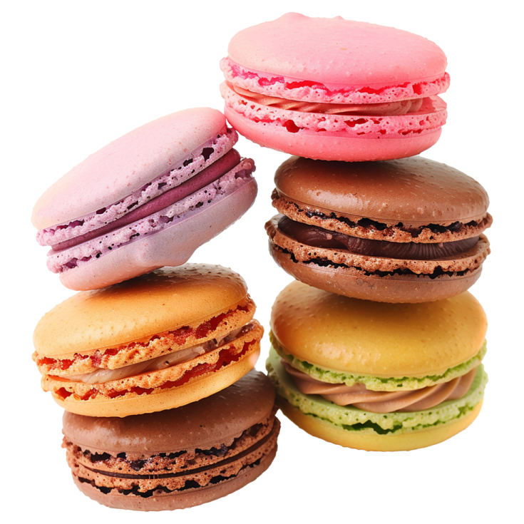 a stack of macaroes