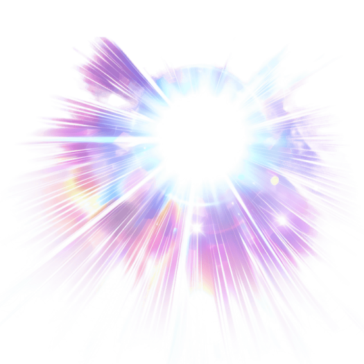 a burst of light on a white background