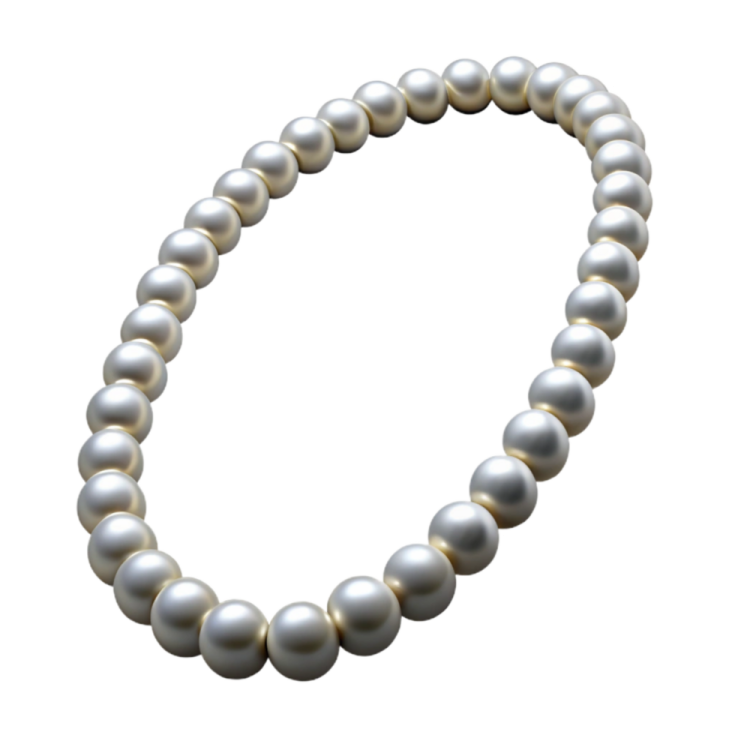 a white pearl necklace