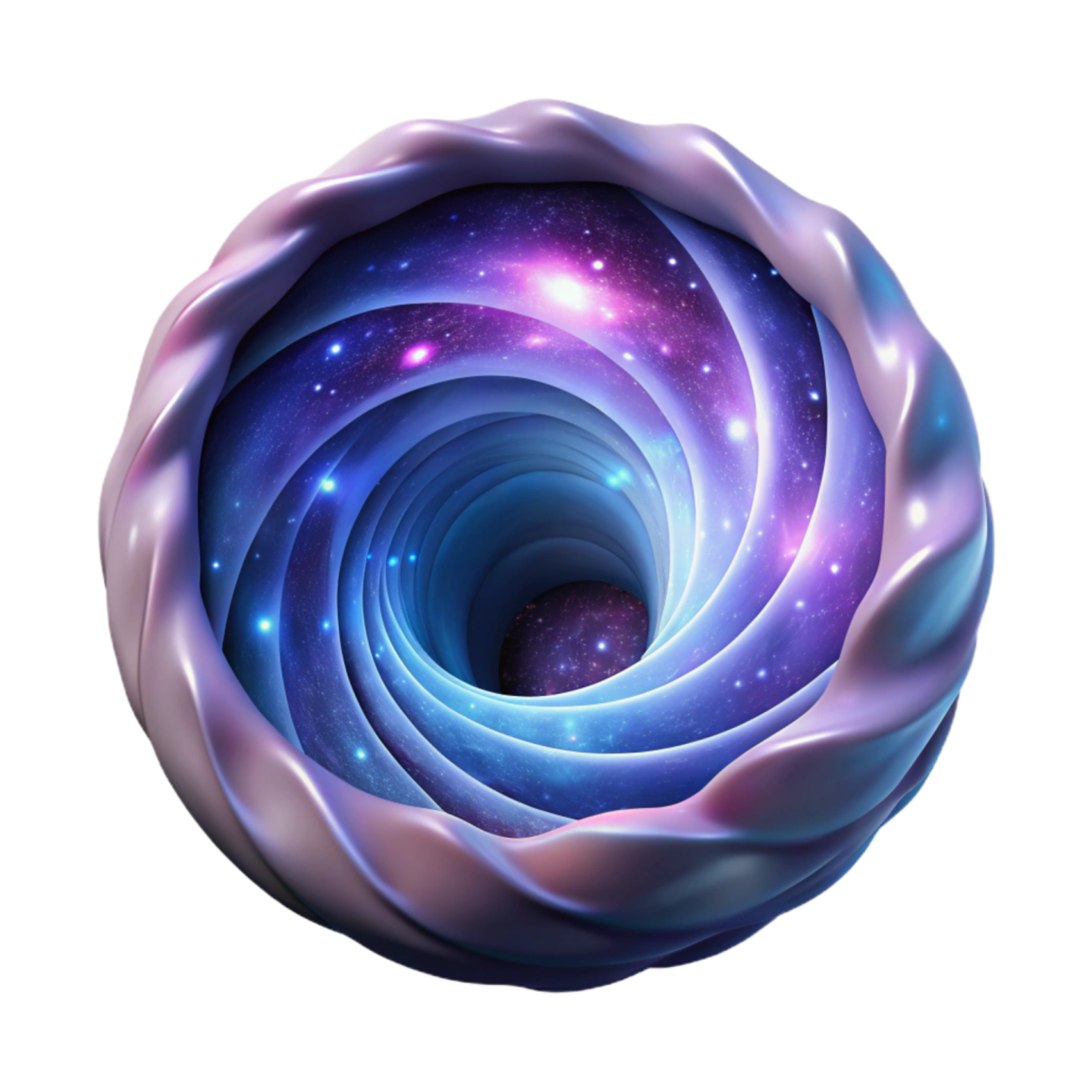 a blue rose with stars in the center