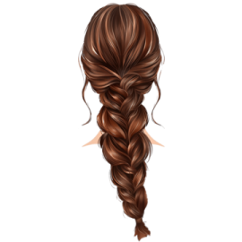 a drawing of a woman's hair