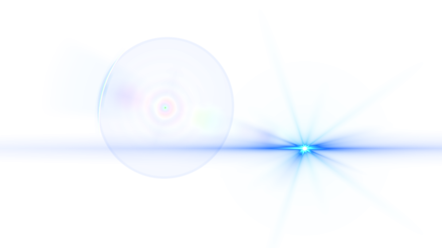 an image of a white sphere with blue and green lights