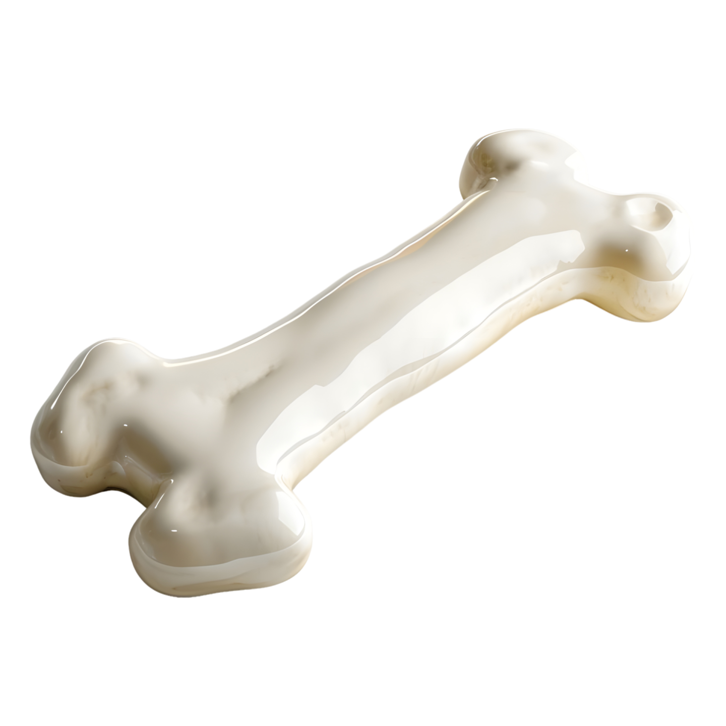 a bone bone on a white background