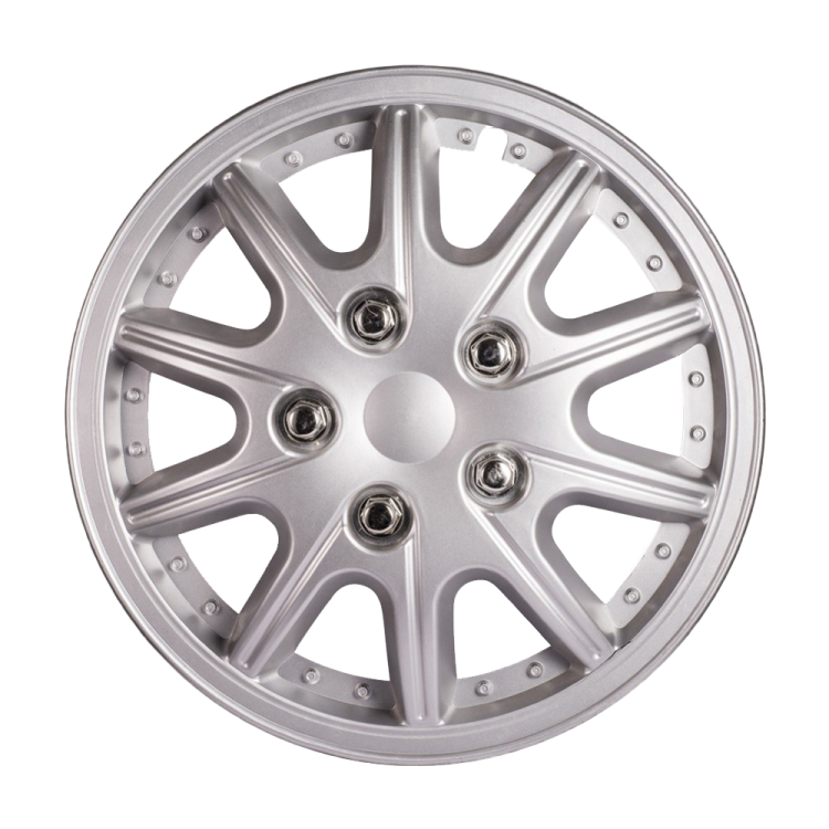 a silver wheel on a white background