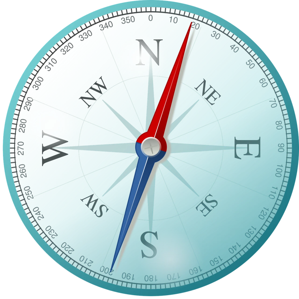 an image of a compass on a white background