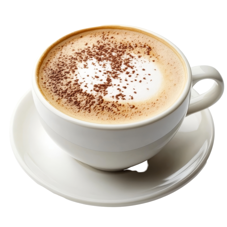 a cup of coffee on a saucer