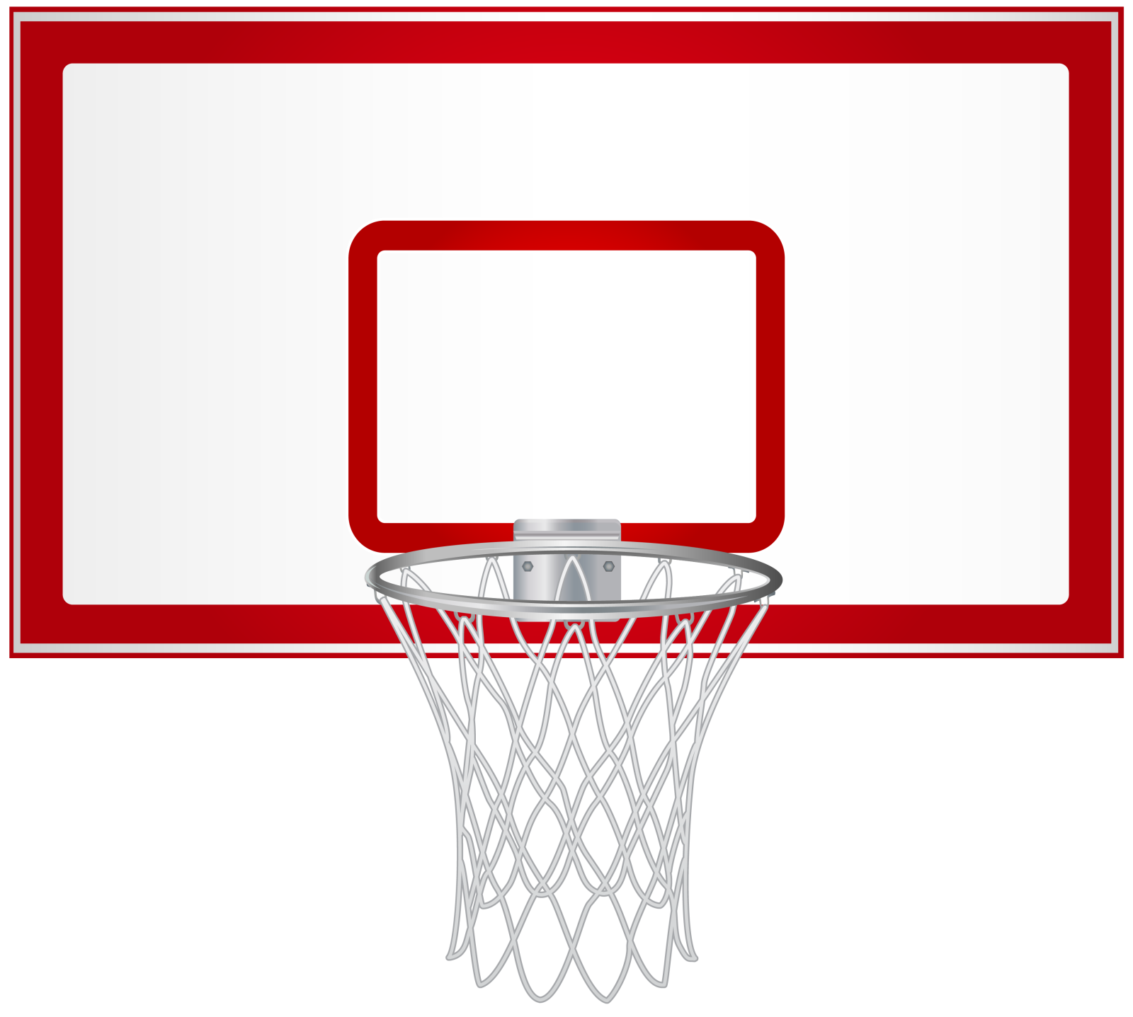 a basketball hoop on a white background