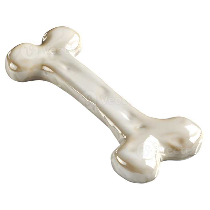 A bone on a white background