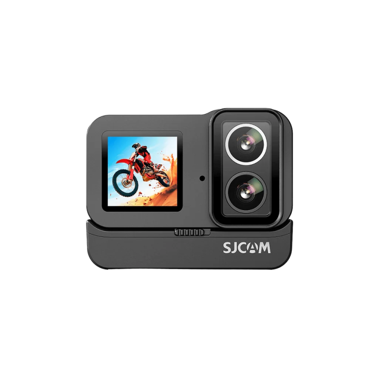the sjcam action camera is shown in this image