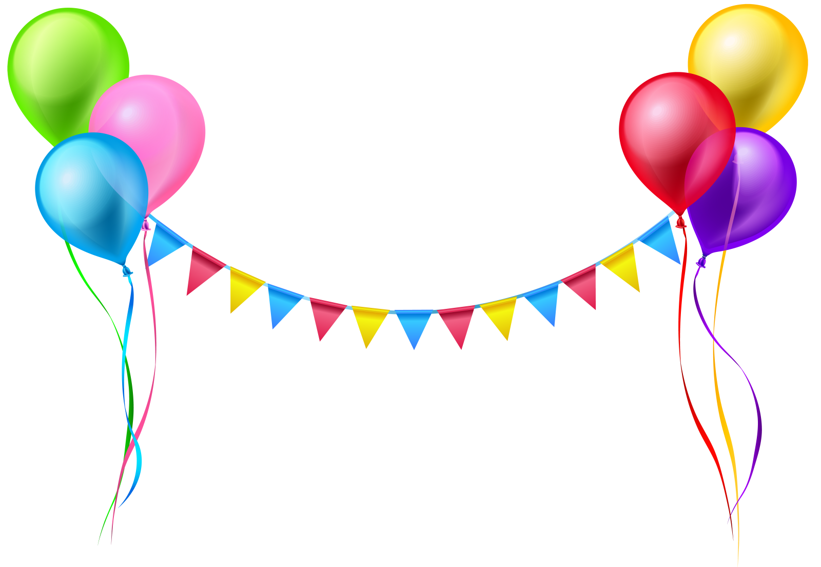 a bunch of colorful balloons