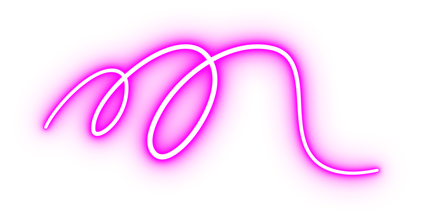 a neon sign with the letter m on it