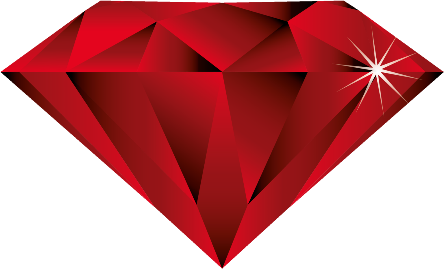 a red diamond on a white background