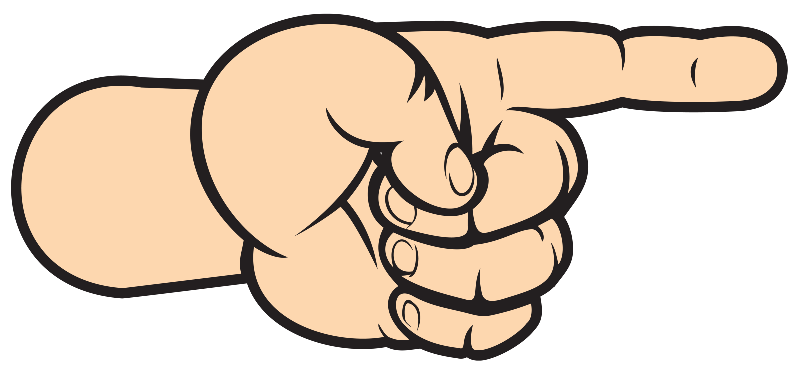 a hand pointing at the viewer