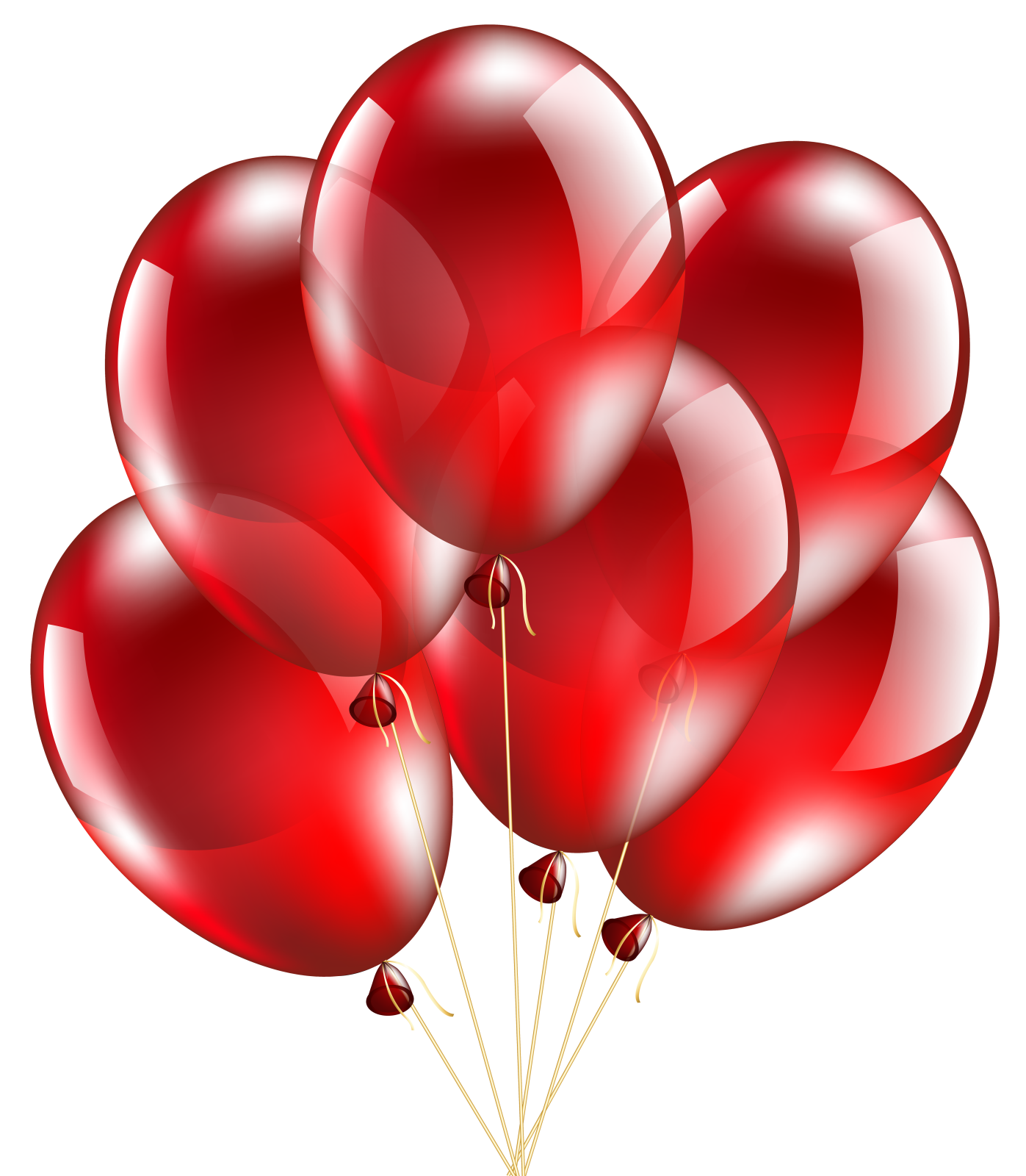 a bunch of red balloons