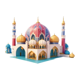 a paper model of a mosque