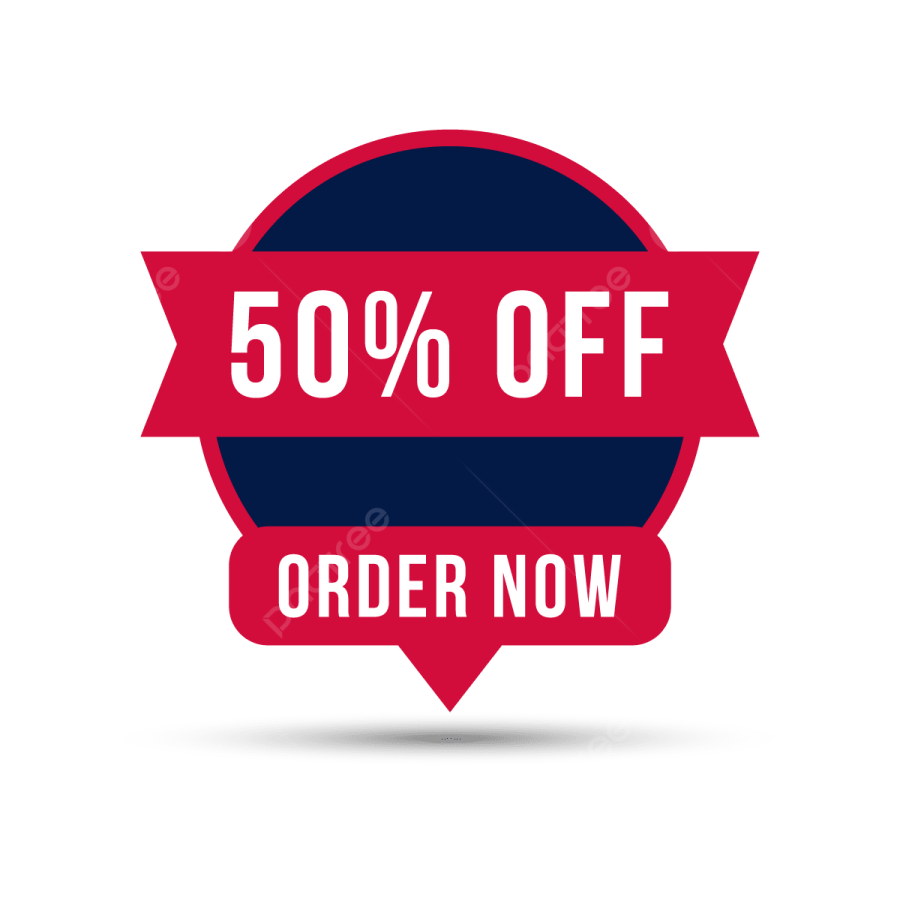 50 % off logo
