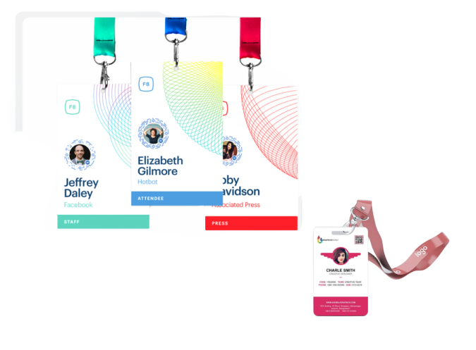 an image of the id badge and id card
