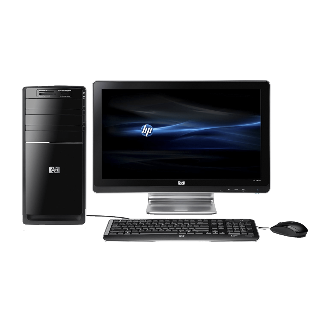 a desktop computer sitting on top of a desk