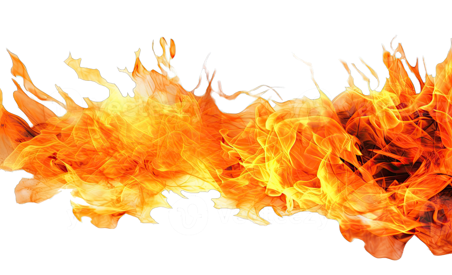 fire flames on a white background