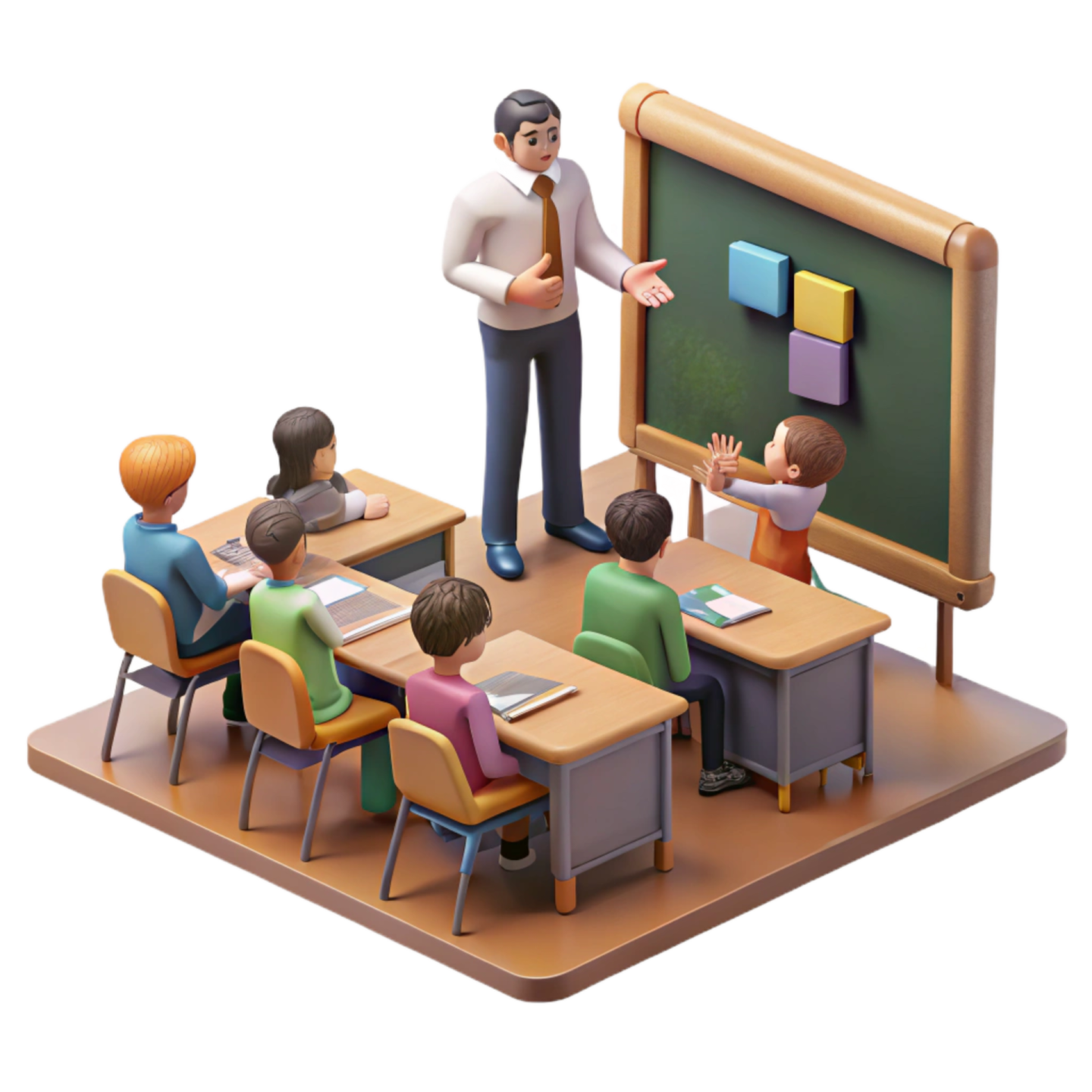 a blackboard on the table