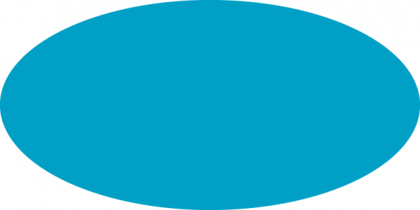 a blue circle on a white background