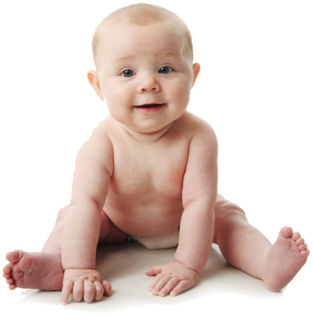 a baby is sitting on the floor and smiling
