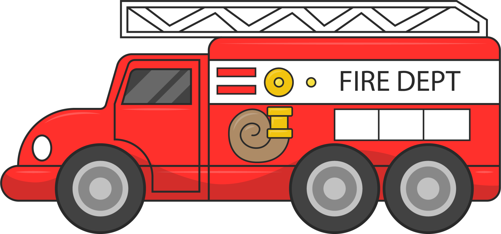a red fire truck with the word fire on it