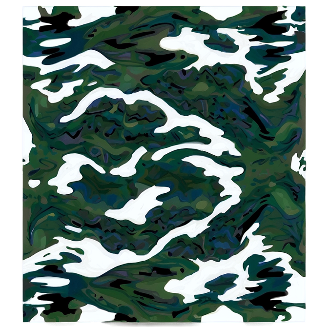 a green camouflage camo pattern