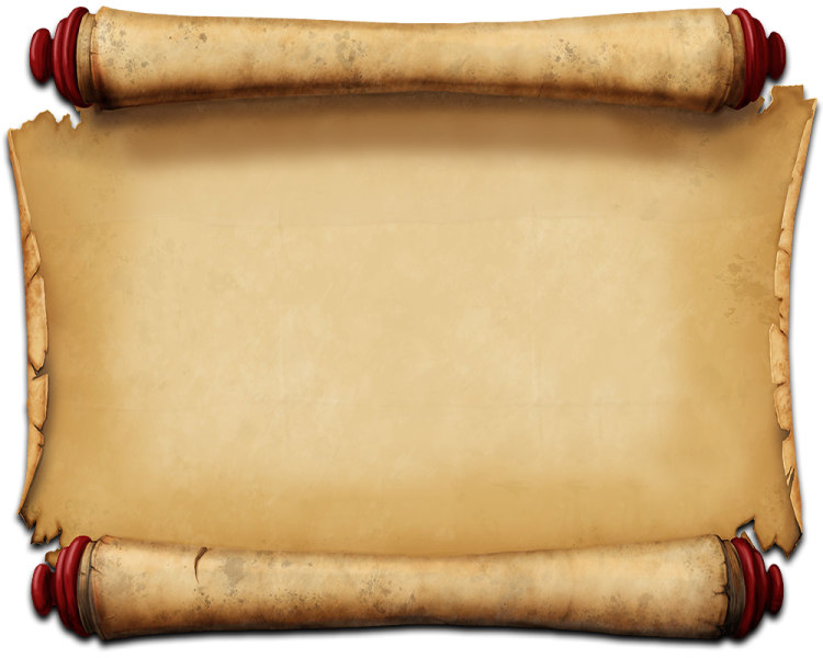 an old scroll on a white background