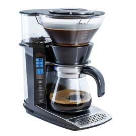 a coffee maker on a white background